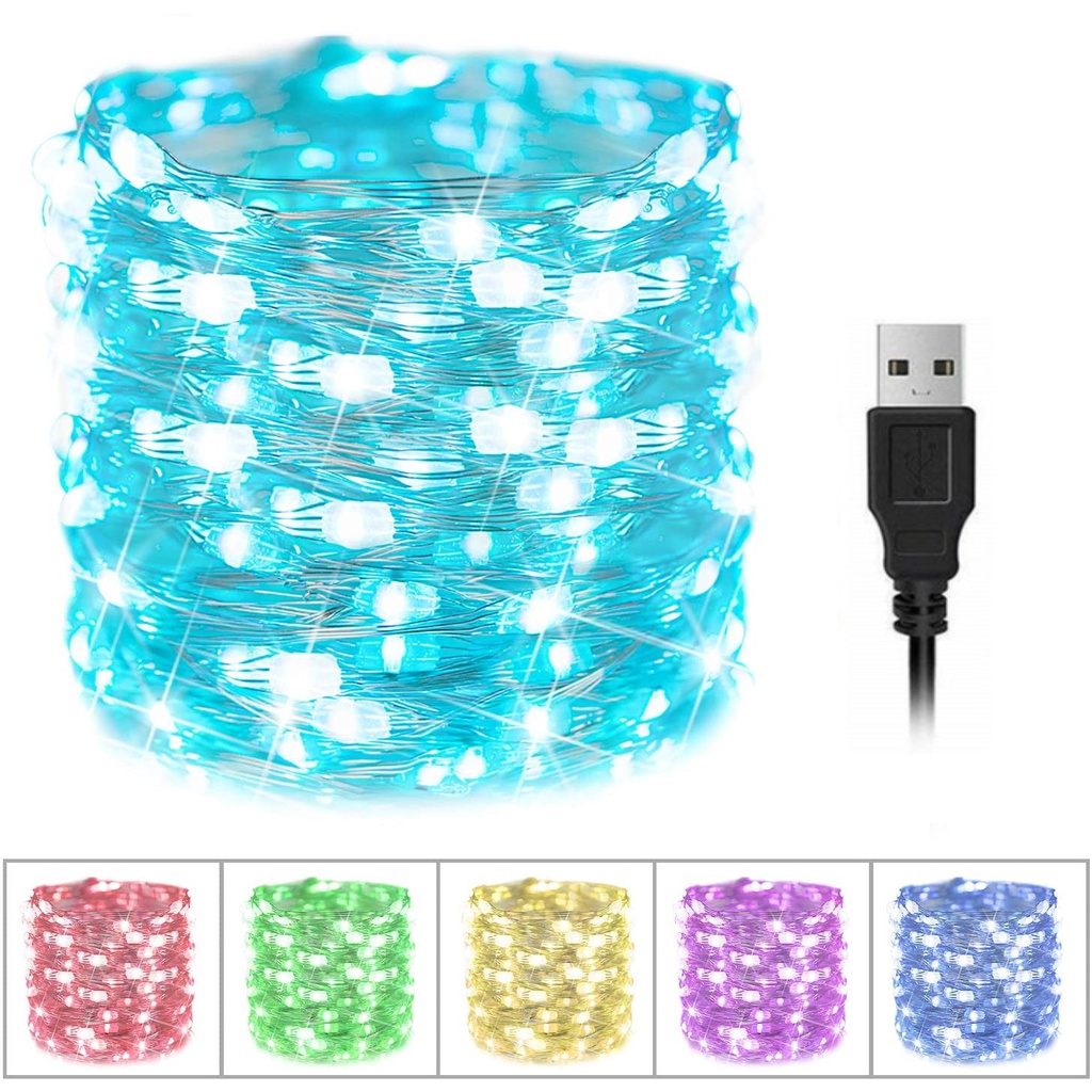2M/5M/10M USB Plug In String Fairy Lights / USB LED String light Fairy Christmas Copper Wire Lights