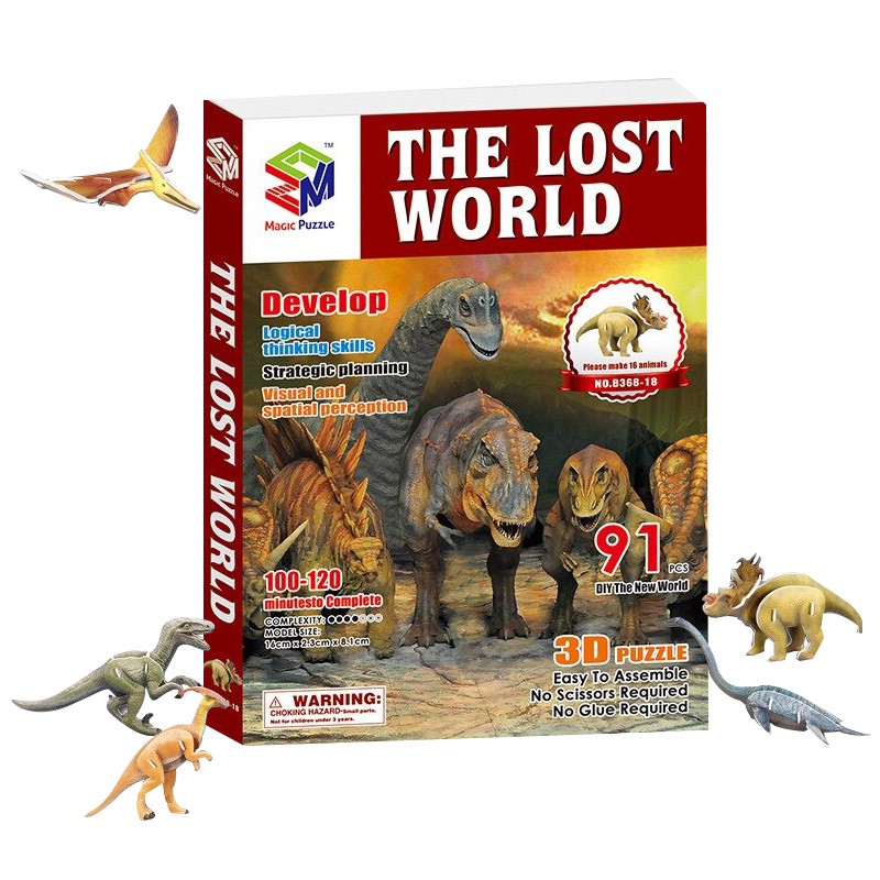 3D Puzzle The World of Dinosaurs Lost(91 PCS) | Shopee Singapore