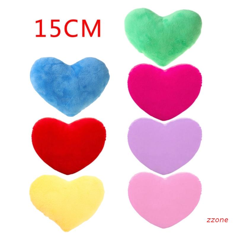 zzz 15cm Heart Shape Decorative Throw Pillow PP Cotton Soft Creative Doll Lover Heart Pillow