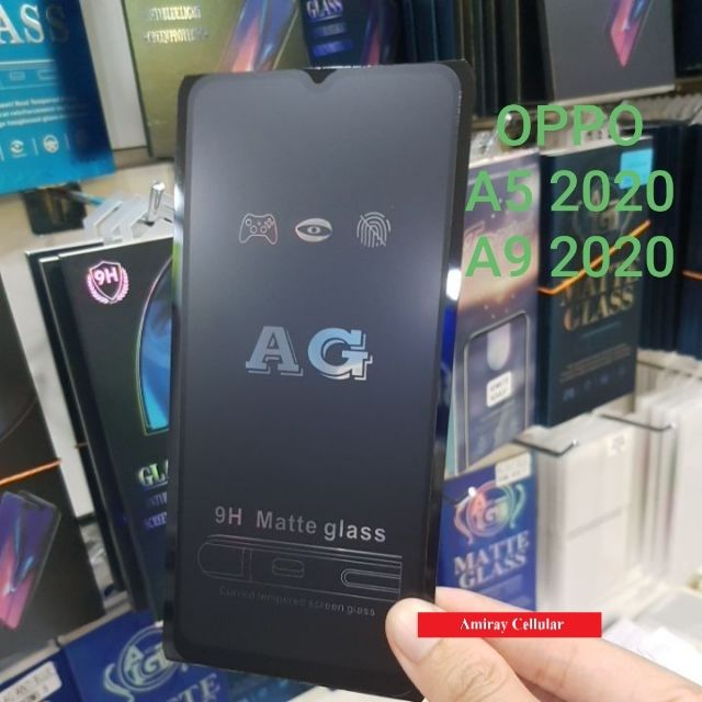 Shop Malaysia Oppo A5 2020 A9 2020 A31 Ag Matte Anti Fingerprint Tempered Glass Screen Black Frame Shopee Singapore