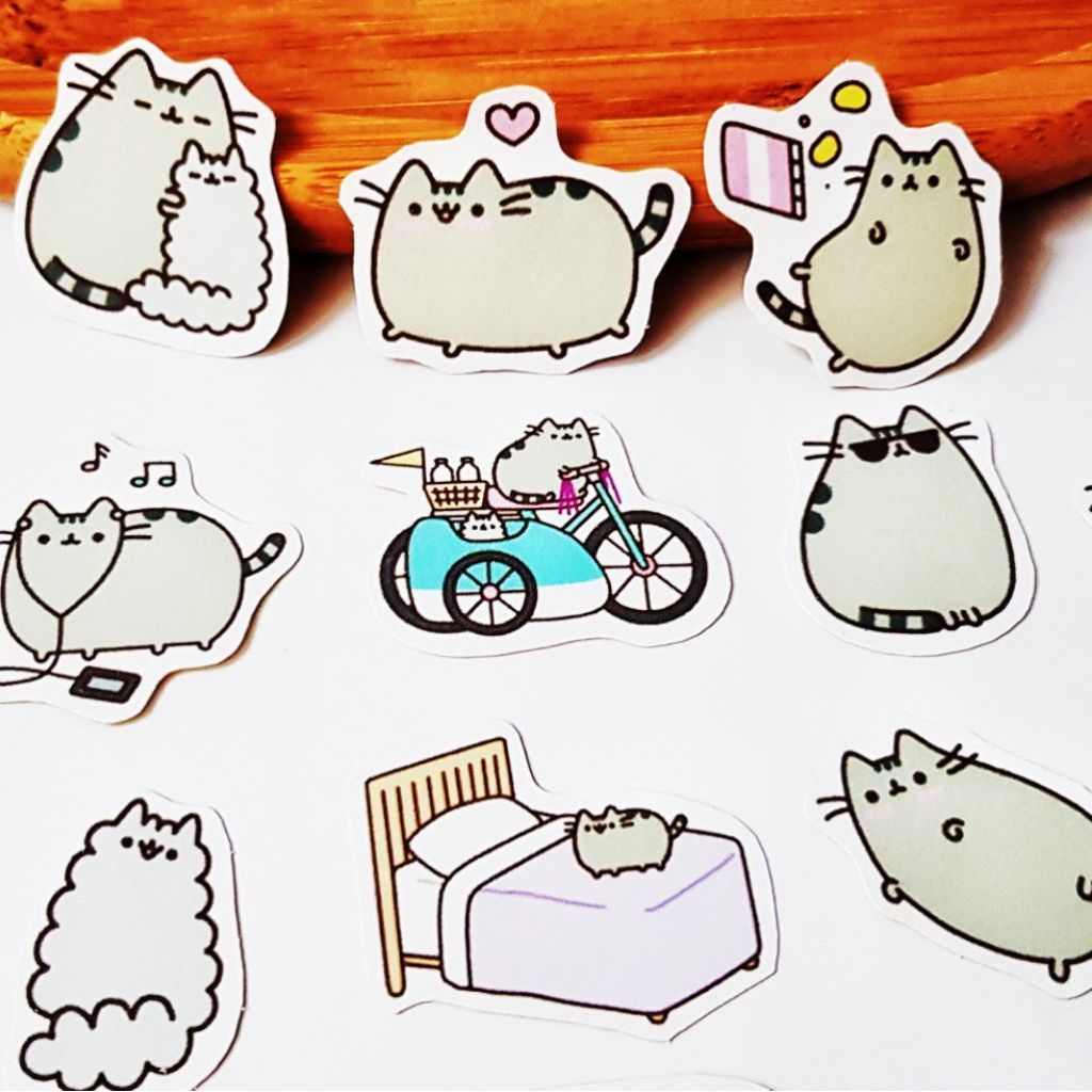 40pcs Pusheen sticker Scrapbook Planner | Shopee Singapore