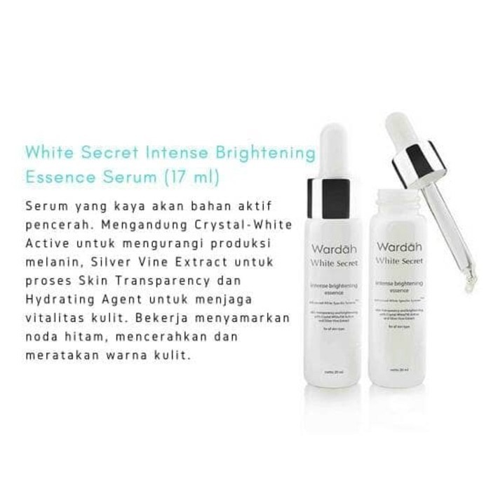 Wardah White Secret Intense Brightening Essence Serum 17 Ml Wardah White Singapore