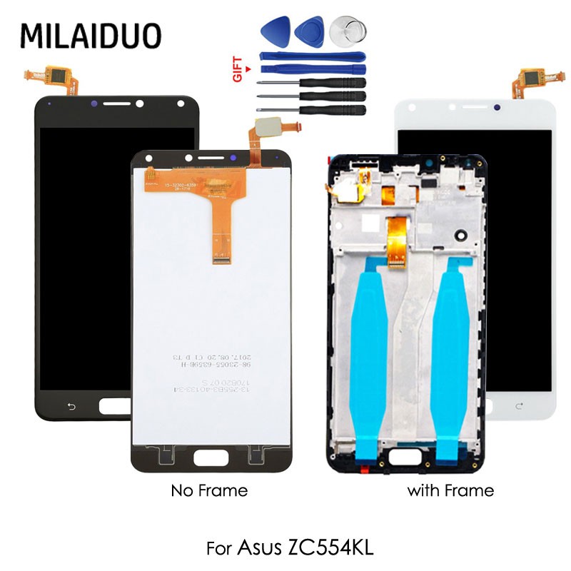 Original Lcd Display For Asus Zenfone 4 Max Zc554kl X001d Touch Screen No Frame Shopee Singapore