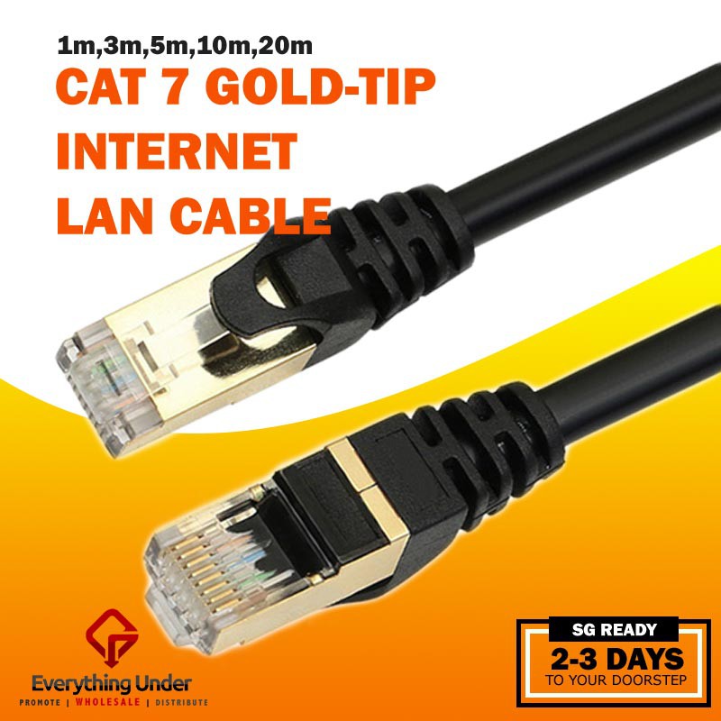 CAT 7 Fast Network LAN Cable Shopee Singapore