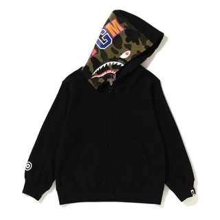 Bape Luminous shark Boys/Girls hoodies Camouflge hat Baby milo Jacket ...