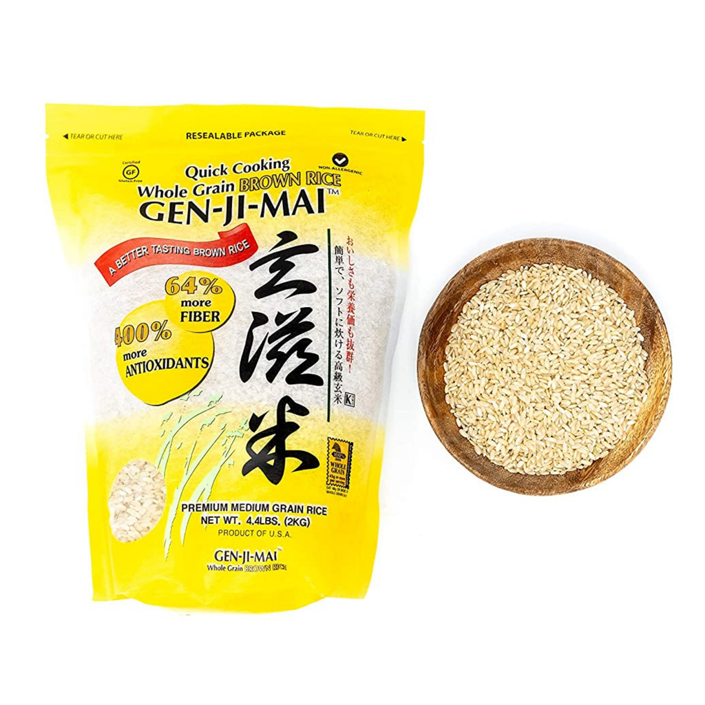 Kirei Gen-Ji-Mai Premium Medium Whole Grain Soft Genmai Brown Rice 2kg 