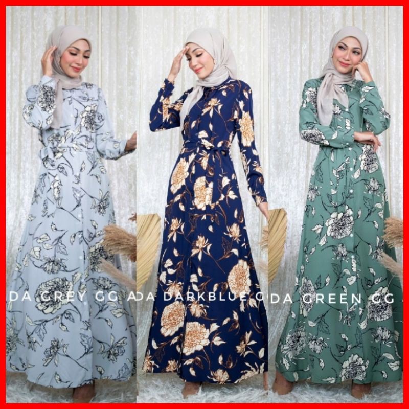 Sale Baju Raya 2021 Dress Shaheeda Fit S To L Dress Labuh Muslimah Dress Ibu Mengandung Dress Dinner Shopee Singapore