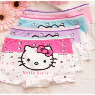 🔥4 Pieces🔥 Hello Kitty Kids Underwear Breathable Soft Cotton Briefs ...