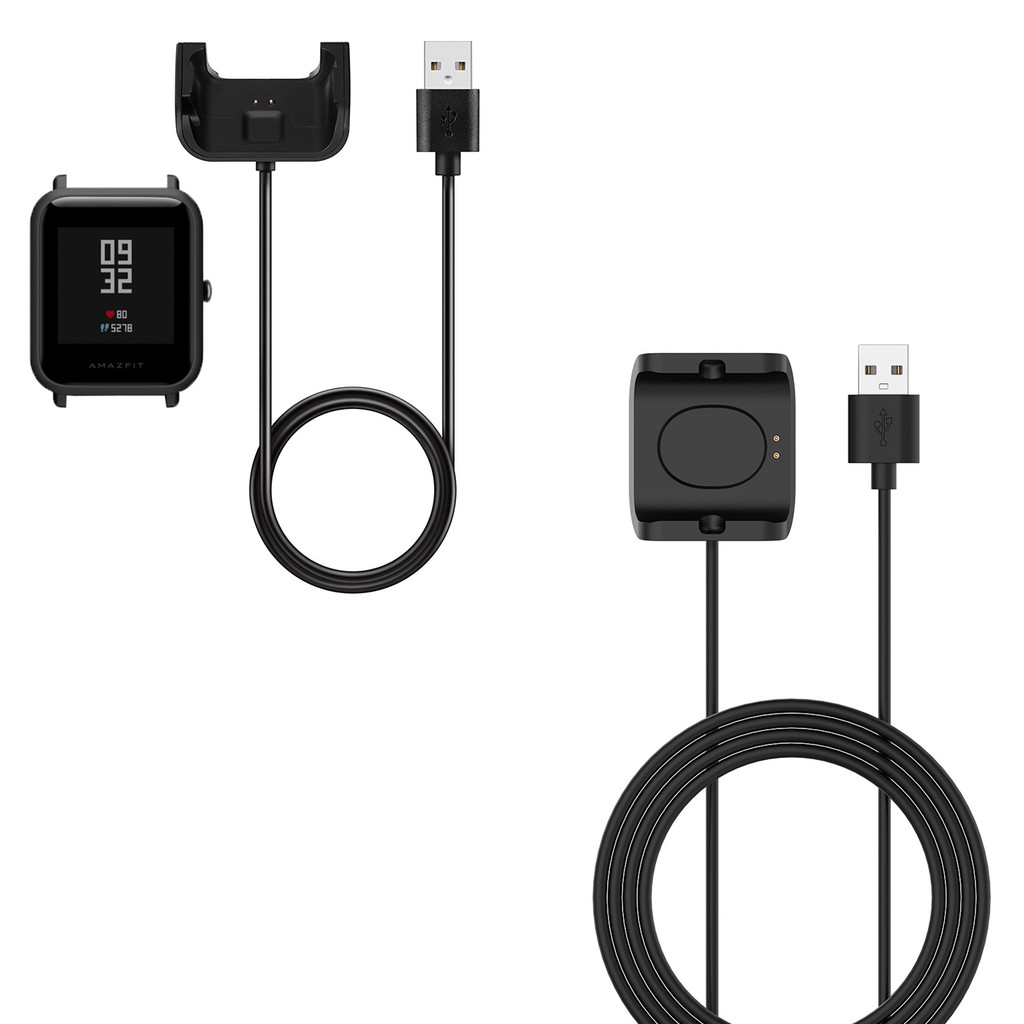 Usb Charging Dock Cable For Huami Amazfit Bip Lite Bip S Watch Charger Shopee Singapore