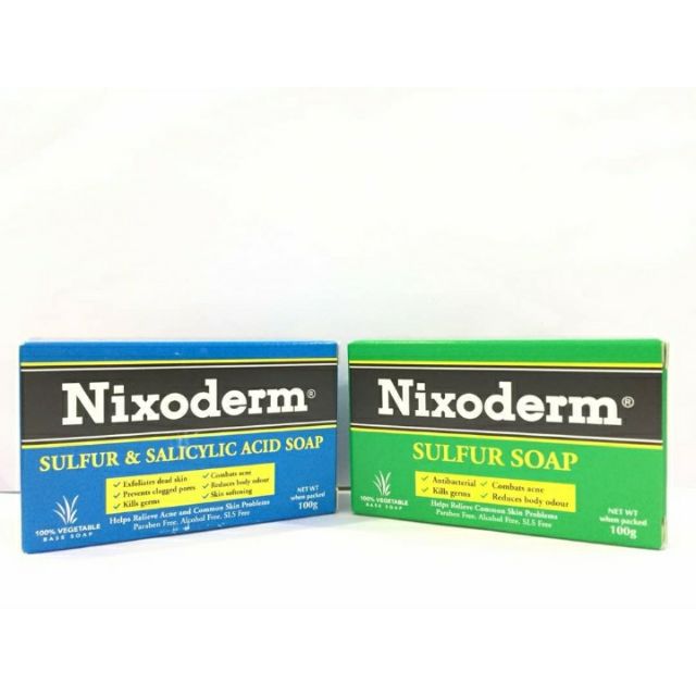 Shop Malaysia Nixoderm Soap 100g Sulfur Sulfur Salicylic Acid Shopee Singapore