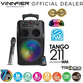 Vinnfier FlipGear Tango 211 WM Wireless Bluetooth Portable Speaker with Wireless Handheld Microphone
