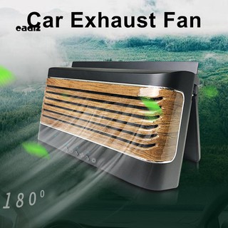 CAD♥Solar Power Car Exhaust Ventilator Cooling Ventilation Odor Removal Fan Radiator