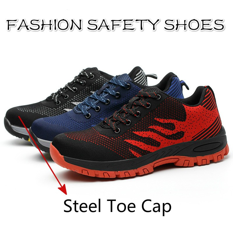 sport fashion steel toe shoes