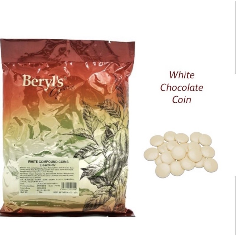 Shop Malaysia Beryl S White Chocolate Compound Coins Shopee Singapore