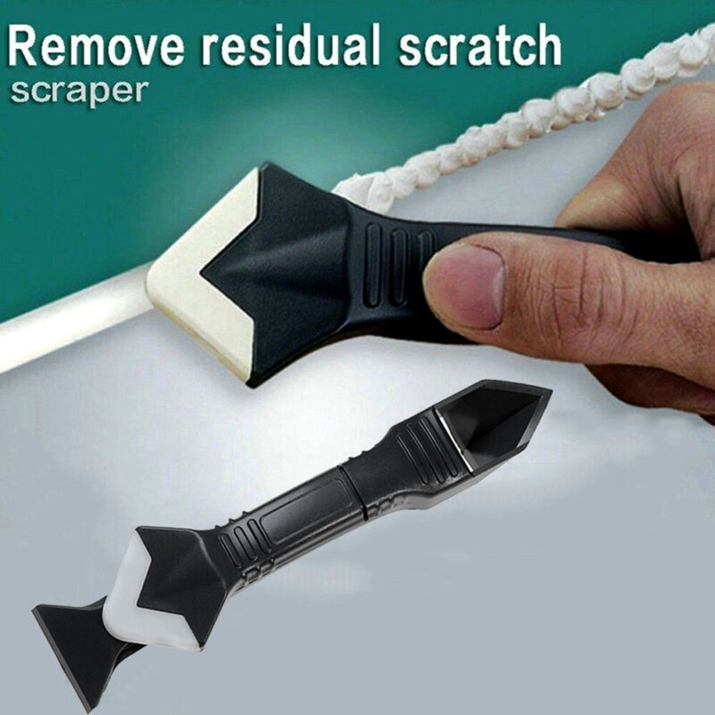 GiriHome Clean Remover Tool 3 in 1 Sealant Trowel Angle Scraper Grout