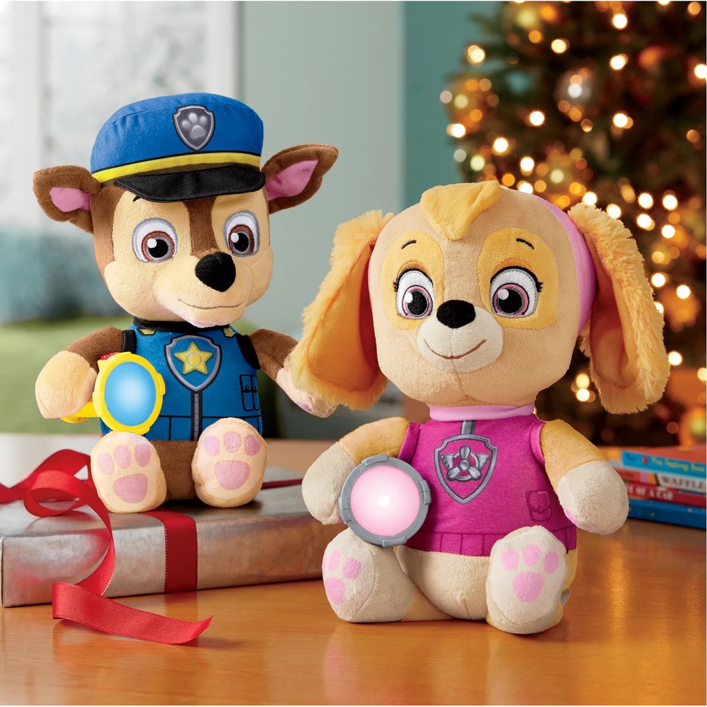 paw patrol snuggle up pup with flashlight