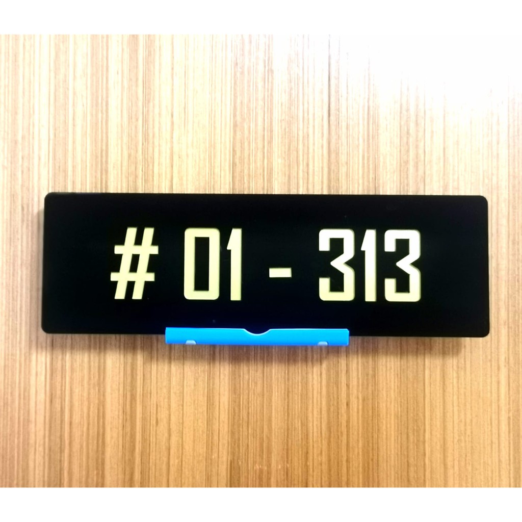 House Unit Number Plate Acrylic Signage HDB Condo House Unit Number Plate Acrylic Signage HDB Condo