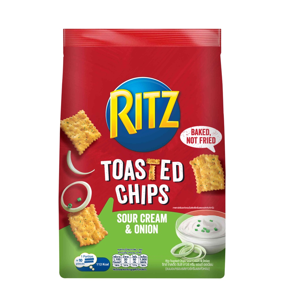 Ritz Toasted Chips Sour Cream & Onion 229g Shopee Singapore