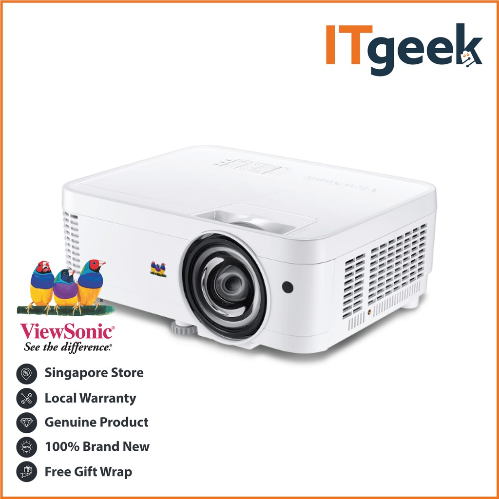 Viewsonic Ps501x 1024 X 768 Resolution 3 500 Ansi Lumens 0 61 Throw Ratio Projector Shopee Singapore