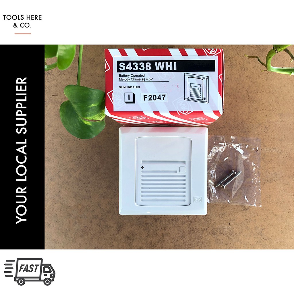 MK by Honeywell DoorBell Wired Battery Operated Melody Door Chime For