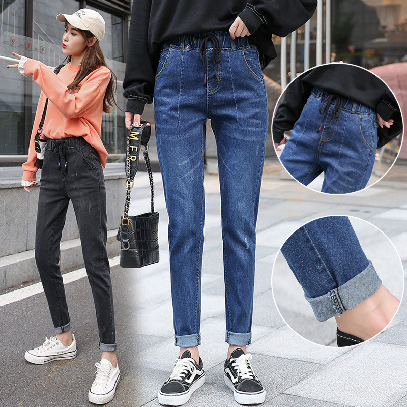 Loose High Waisted Jeans Female Large Size Jeans 3d Cut Boyfriend Pants Shopee Singapore