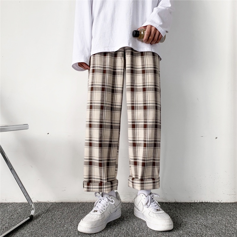 mens trousers plaid