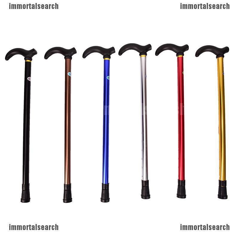 Telescopic Walking Stick Cane Hiking Rubber Tips Aluminium Climbing