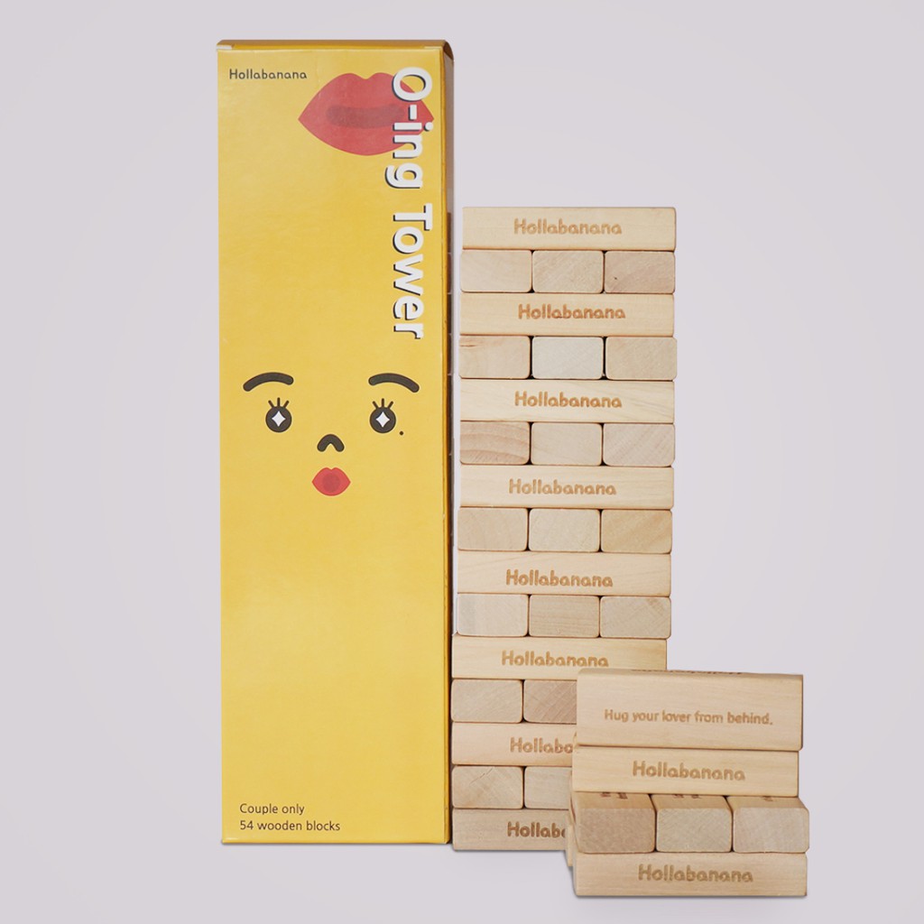 O-ing Tower] Love & Naughty Stacking Tower Wooden Blocks Funny Couple Game  for Adults - 54 Wooden Blocks | Shopee Singapore