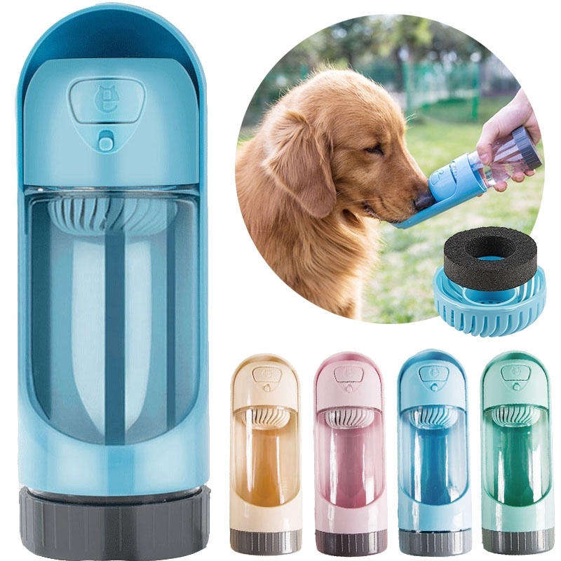 Portable Pet Dog Water Bottle with Filter Core for Small Large Product