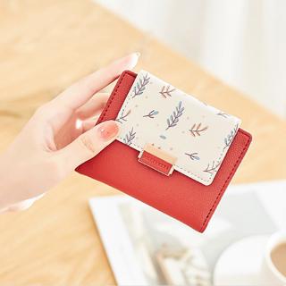 Image of thu nhỏ Fashion Women Wallet Small Short Fold Purse Printing Contrast color Female Coin Purse  Pocket #2