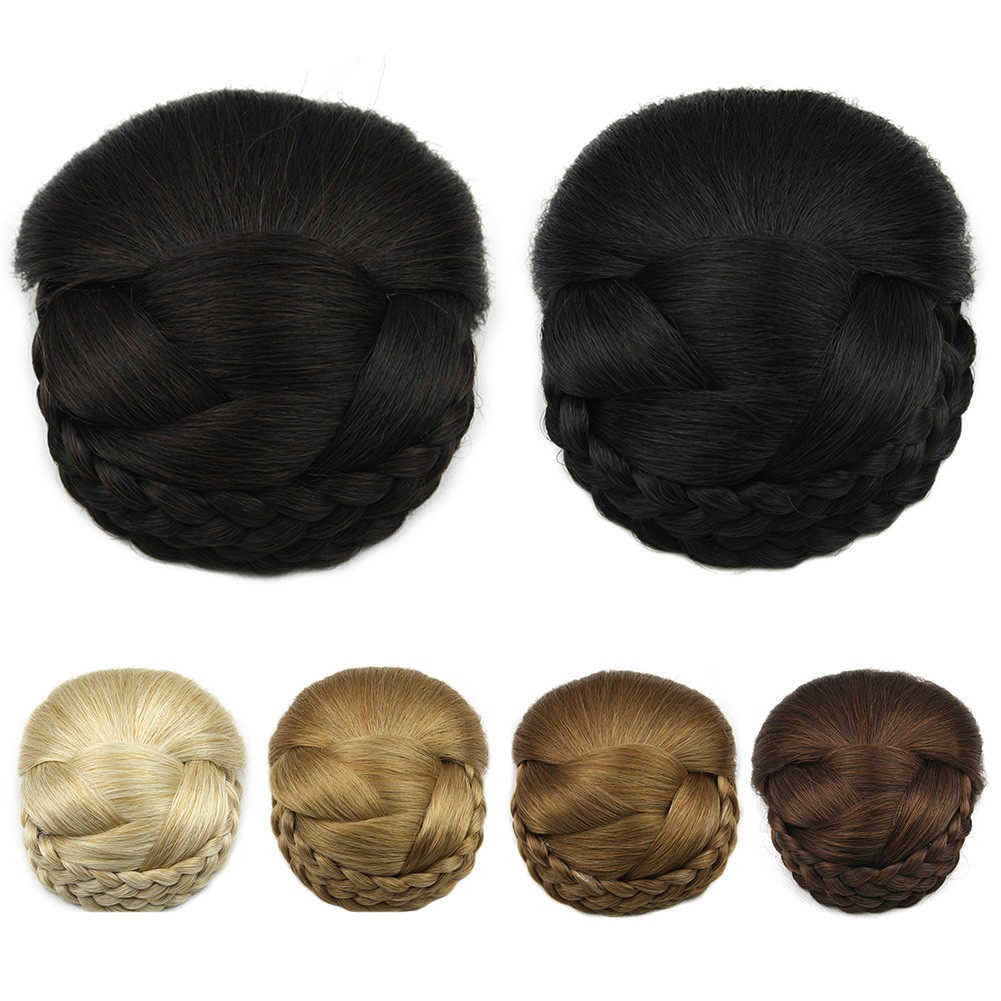 Women Braid Wig Hairpiece Elegant Hair Style Lightweight Anti Slip