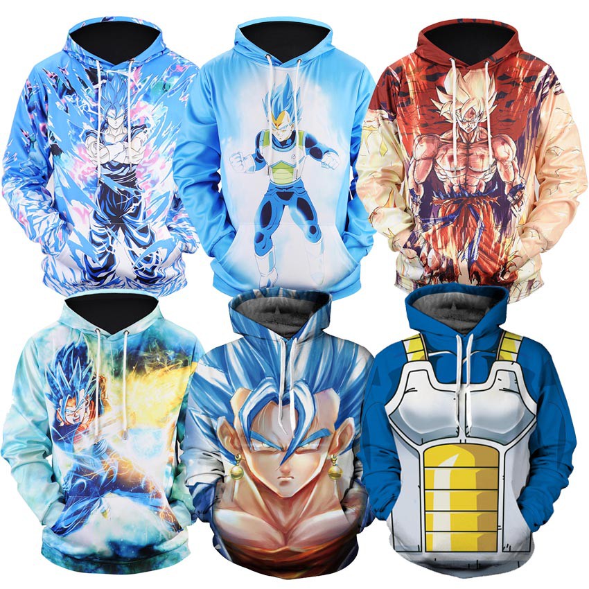 dragon ball z pullover hoodie