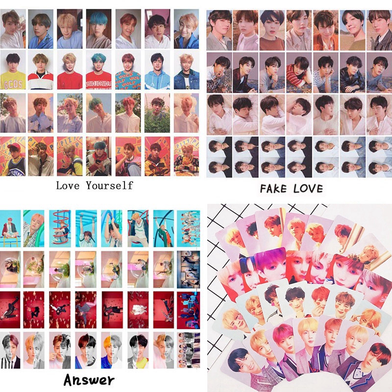 28pcs Bts Fake Love Love Yourself Answer Poster Photo Card Shopee Singapore