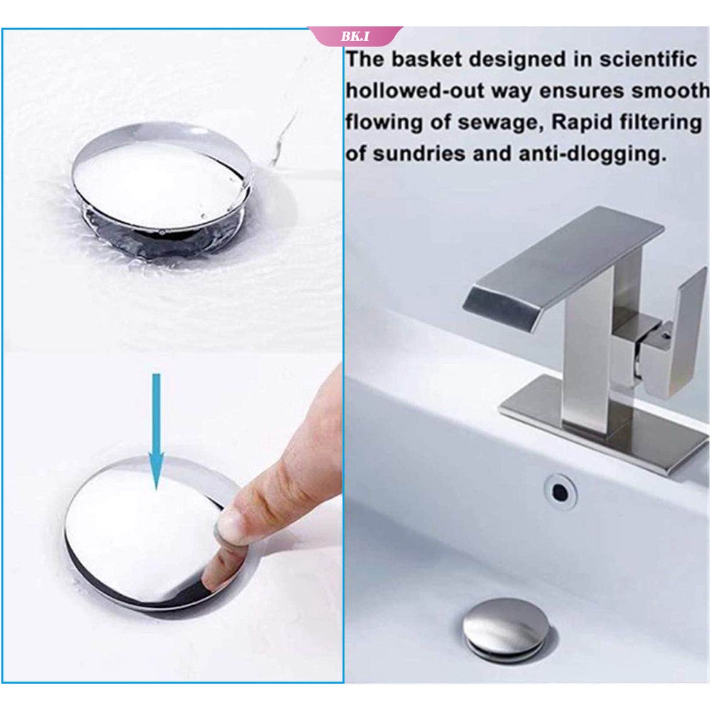 35MM wash basin bounce drain filter Pop Up Bathroom Kitchen Sink Drain Plug 2021 