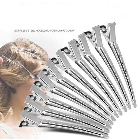 Kẹp tóc inox không ghỉ, Kẹp Vịt Inox Không Ghỉ Tạo Kiểu