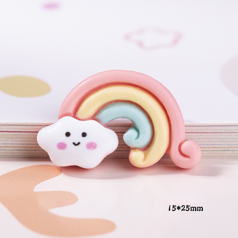 Image of Crocs Jibbitz Cute Rainbow Dumplings 2.5D DIY Shoes Charm Button #5