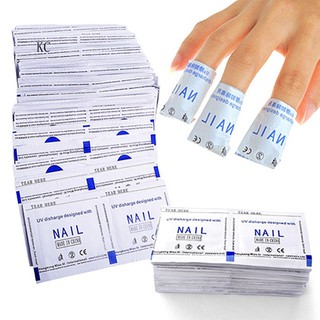 50 Pcs Gel Polish Remover Pads Foil Nail Art Cleaner DIY Manicure Accessories