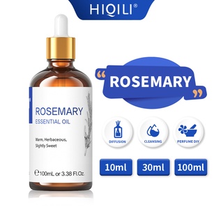 HiQiLi Rosemary Essential Oil 100% Natural Therapeutic Grade Aromatherapy Diffusion Bathing Improve Brain Function