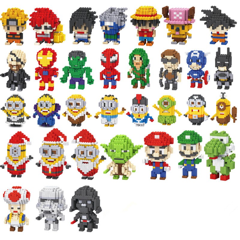 Linkgo connection blocks yoda cute cartoon building Toy for Children