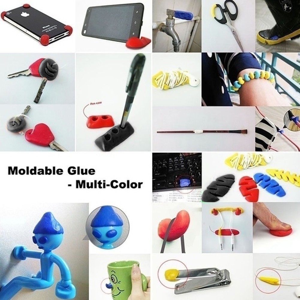 Universal DIY Mouldable Glue Self-setting Repair Stick Fix Silicone Rubber  Mud 