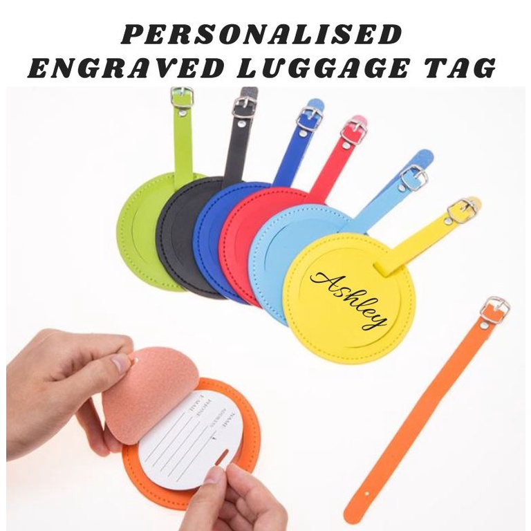 Personalised Engraved Luggage Tag Shopee Singapore
