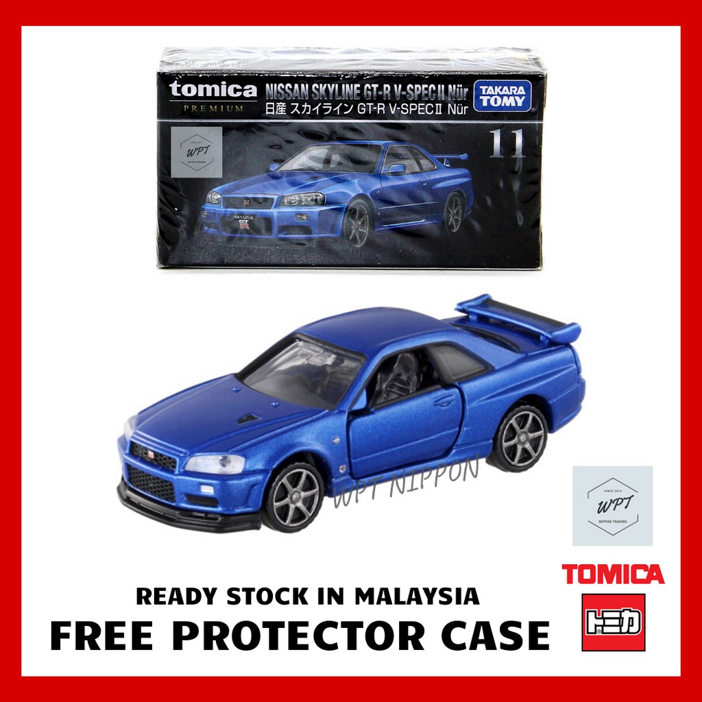 Shop Malaysia Tomica Premium 11 Nissan Skyline Gt R V Spec Ii Nur Takaratomy Diecast Car Toys Wpt Nippon Permainan Kereta Present Shopee Singapore