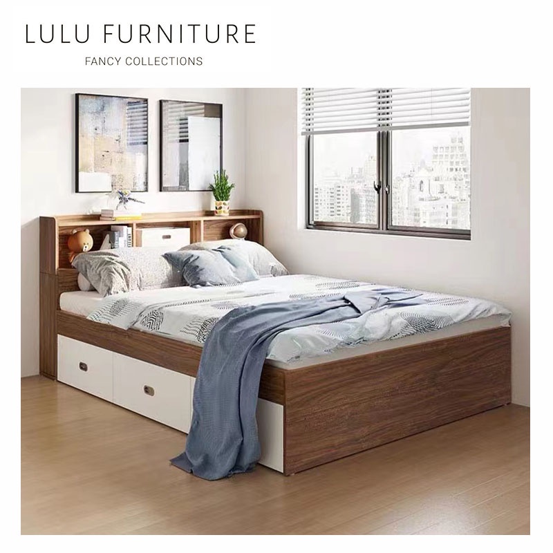 [LuluFurniture*SG] LUNA Tatami Storage Drawers Bed Frame / Bedframe