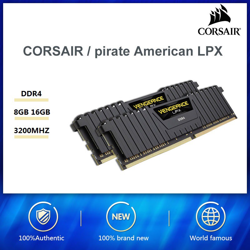 Corsair Vengeance Lpx Ram Ddr4 8gb 16gb Pc4 3200mhz Computer Desktop Ram Memory 16gb 8gb Dimm Shopee Singapore