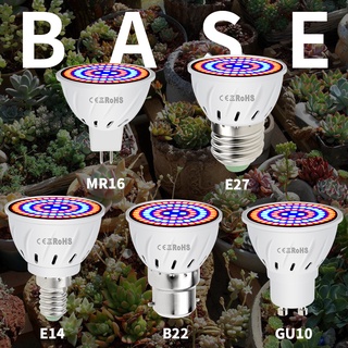 Haofy Grow Light Bulbs 60 LEDs Plant lamp Bulb Full Spectrum LED Grow Light Bulb with E26/27 Base for Indoor Plants（2 Pack） 