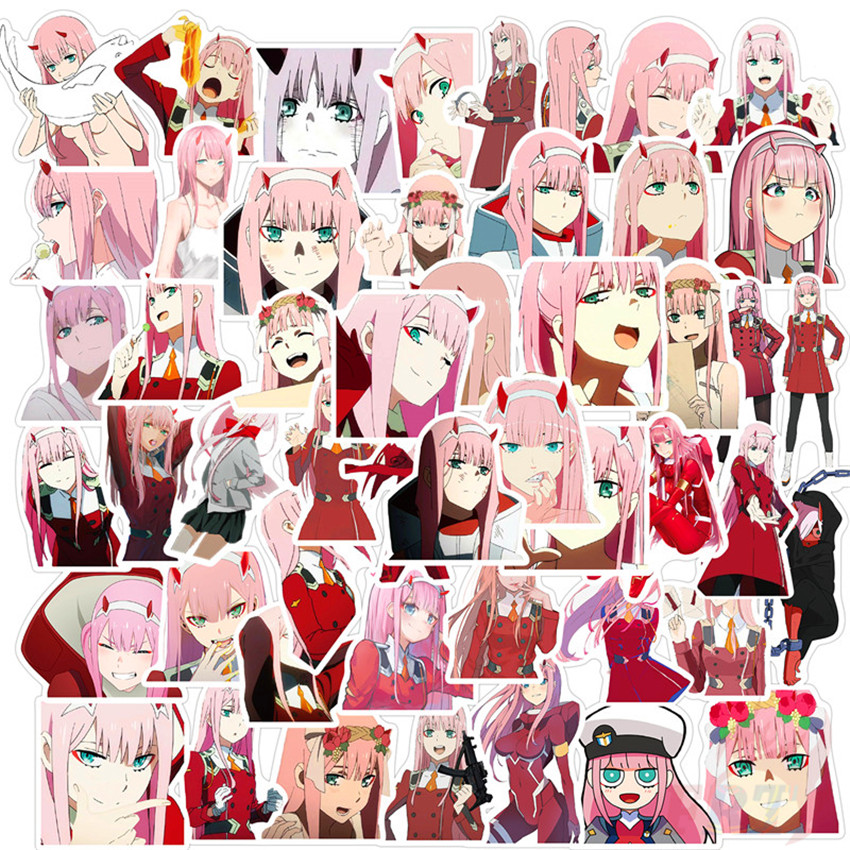 DARLING in the FRANXX - Series 06 Anime ZERO TWO 02 Stickers 50Pcs/Set ...