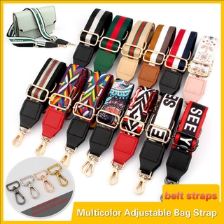 Image of Multicolor Bag Strap Wide Belt Shoulder Bag Strap Replacement Accessory Bag Adjustable Belt for Bags
