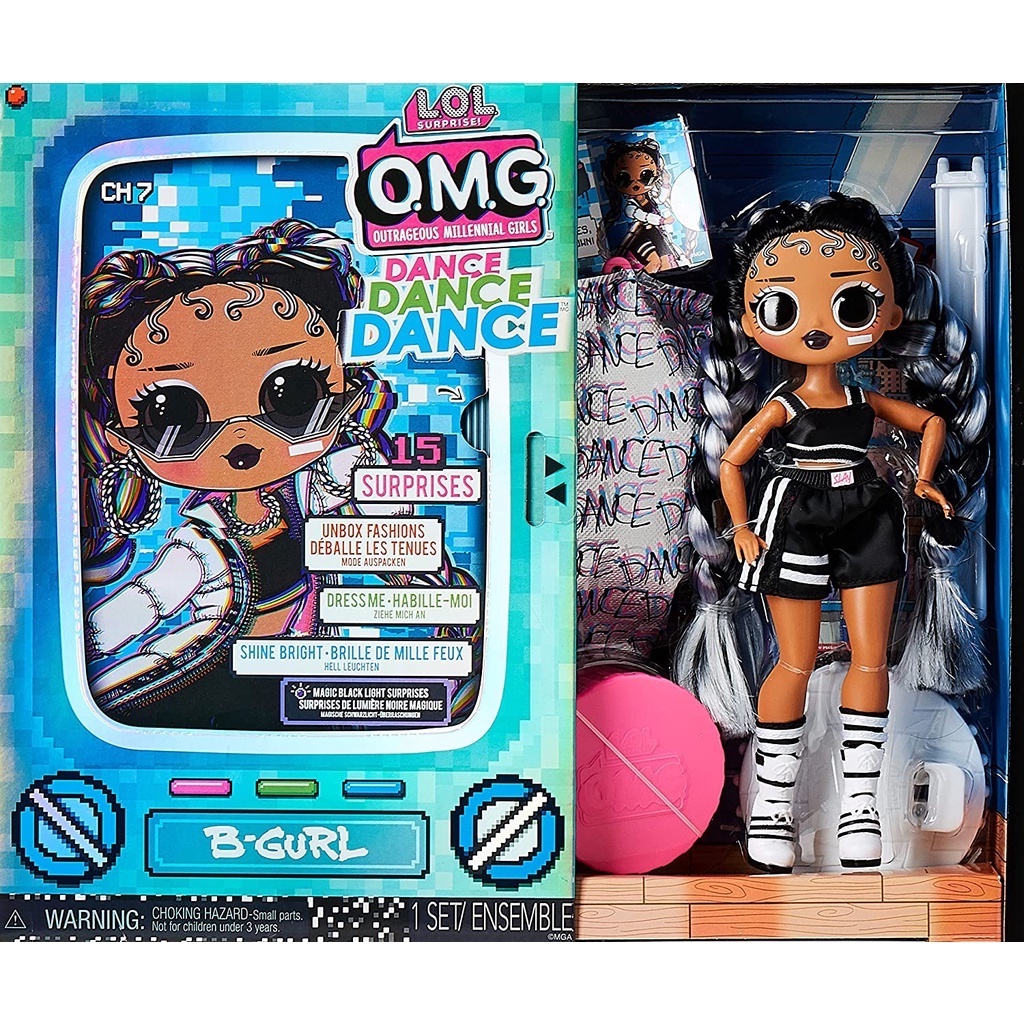 LOL Surprise OMG Dance B-Gurl Fashion Doll, 15 Surprises, Unbox Fashion ...