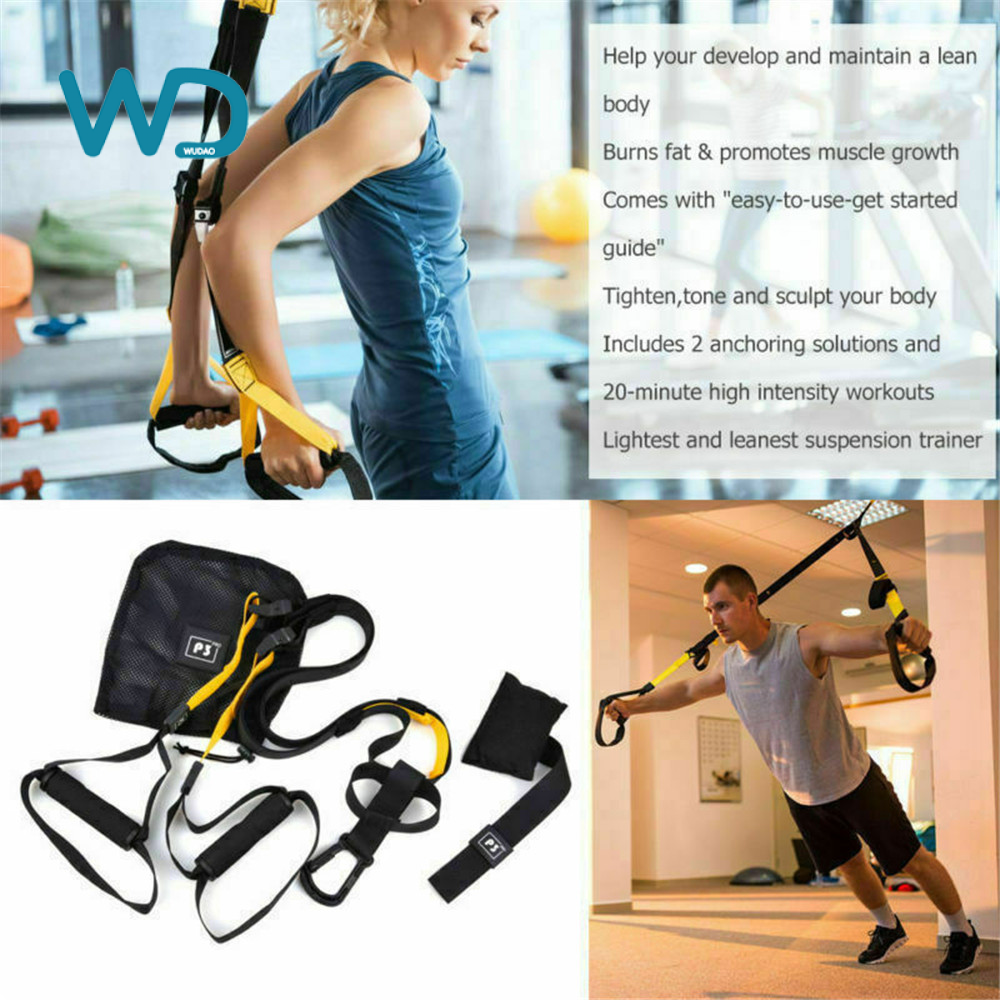 Home Sport Gym Suspension Resistance Strength Training Straps Workout