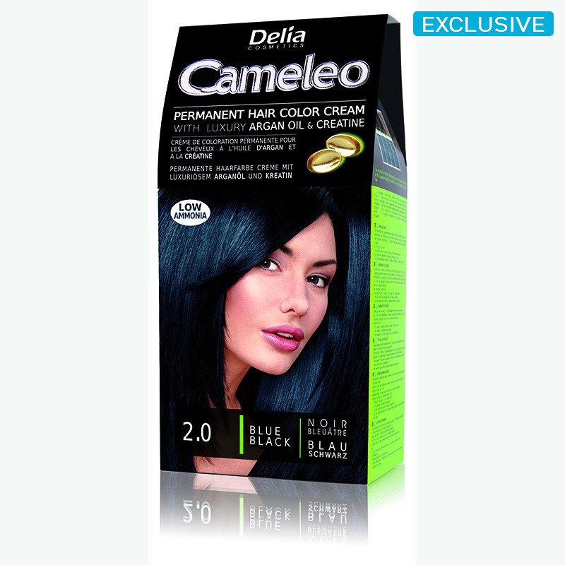 Cameleo Perm Hair Colour Cream 2 0 Blue Black Shopee Singapore